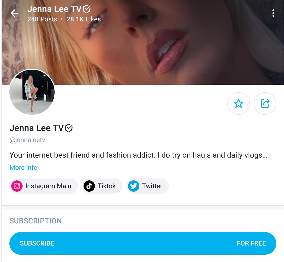 Onlyfans Profile 